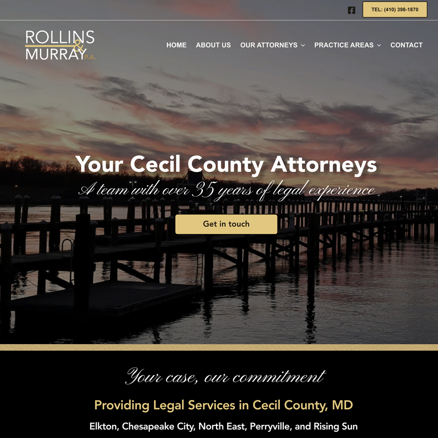 Rollins & Murray Law Wordpress Elementor Website Design