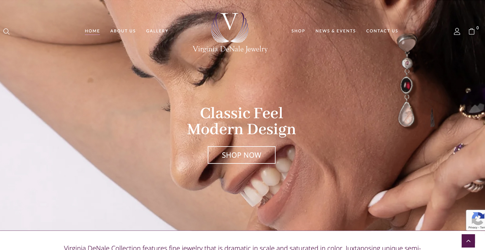 Virginia Denale Jewelry Wordpress E-Commerce Website Development