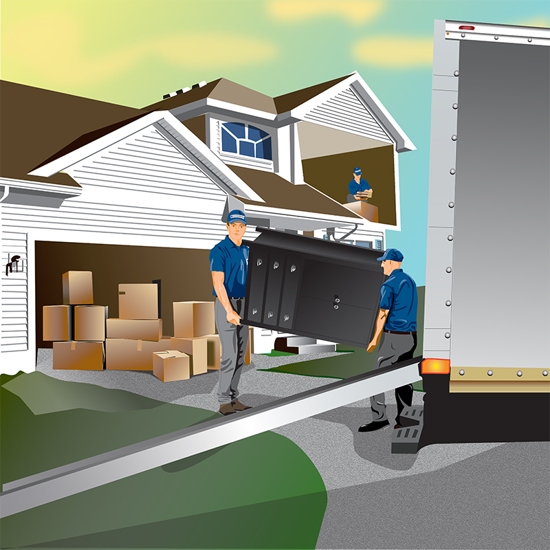 Moving Van Illustration