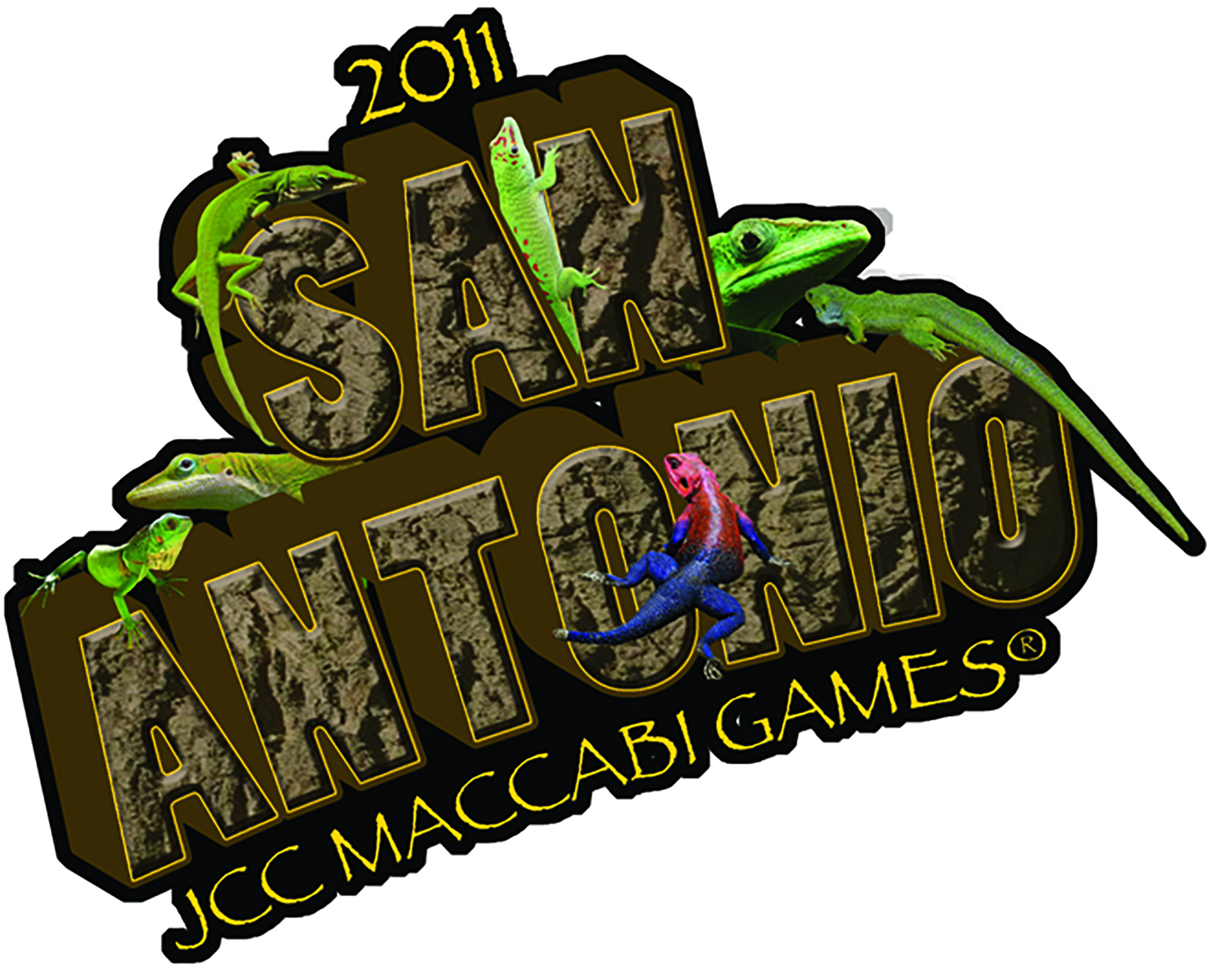 San Antonio Maccabi Games Pin - Adobe Photoshop Illustration